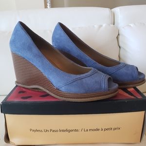 Faux Suede Wedges